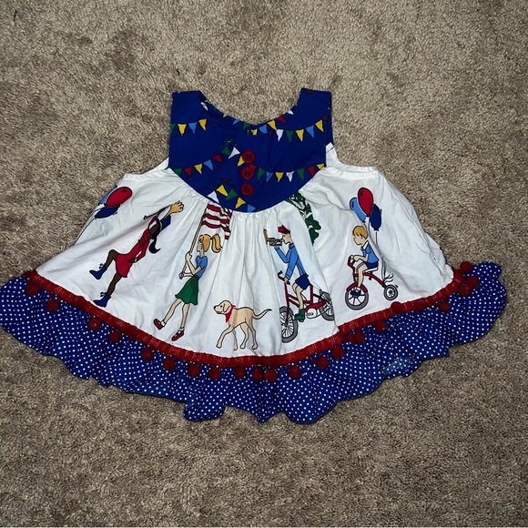 Eleanor Rose 4th of July Parade Dress Size 6 Months - Picture 5 of 7